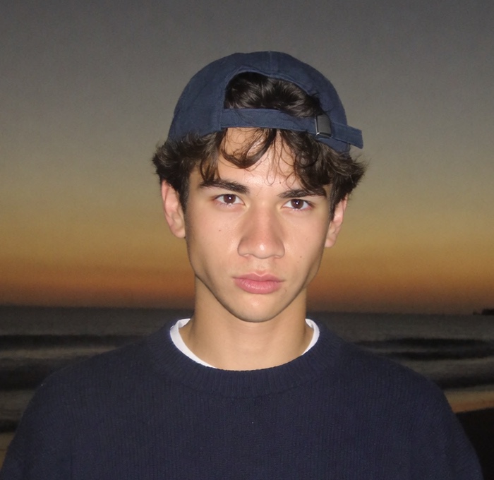 Floyd Korzan at the beach at dusk